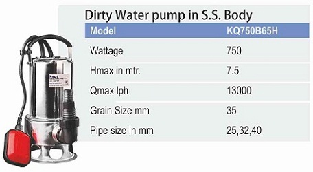 Sewage Submersible Pumps Sewage Subm Pumps